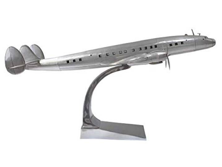 Authentic Models - Dekorationsobjekt - Flugzeug - Flugzeugmodell - Constellation - Aluminium -Maße (LxBxH): 69 x 75 x 13 cm