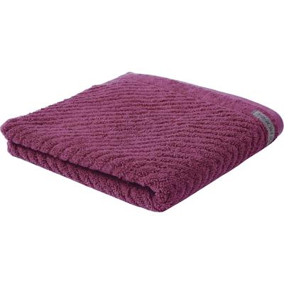 Handtuch ROSS "Smart", lila (beere), B:50cm L:100cm, Frottier, Obermaterial: 100% Baumwolle, Handtücher, Uni-Rippe mit Velourslabel