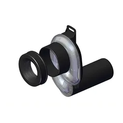 LAUFEN Absauge-Siphon waagrecht DN50, VS31410C000000 VS31410C000000