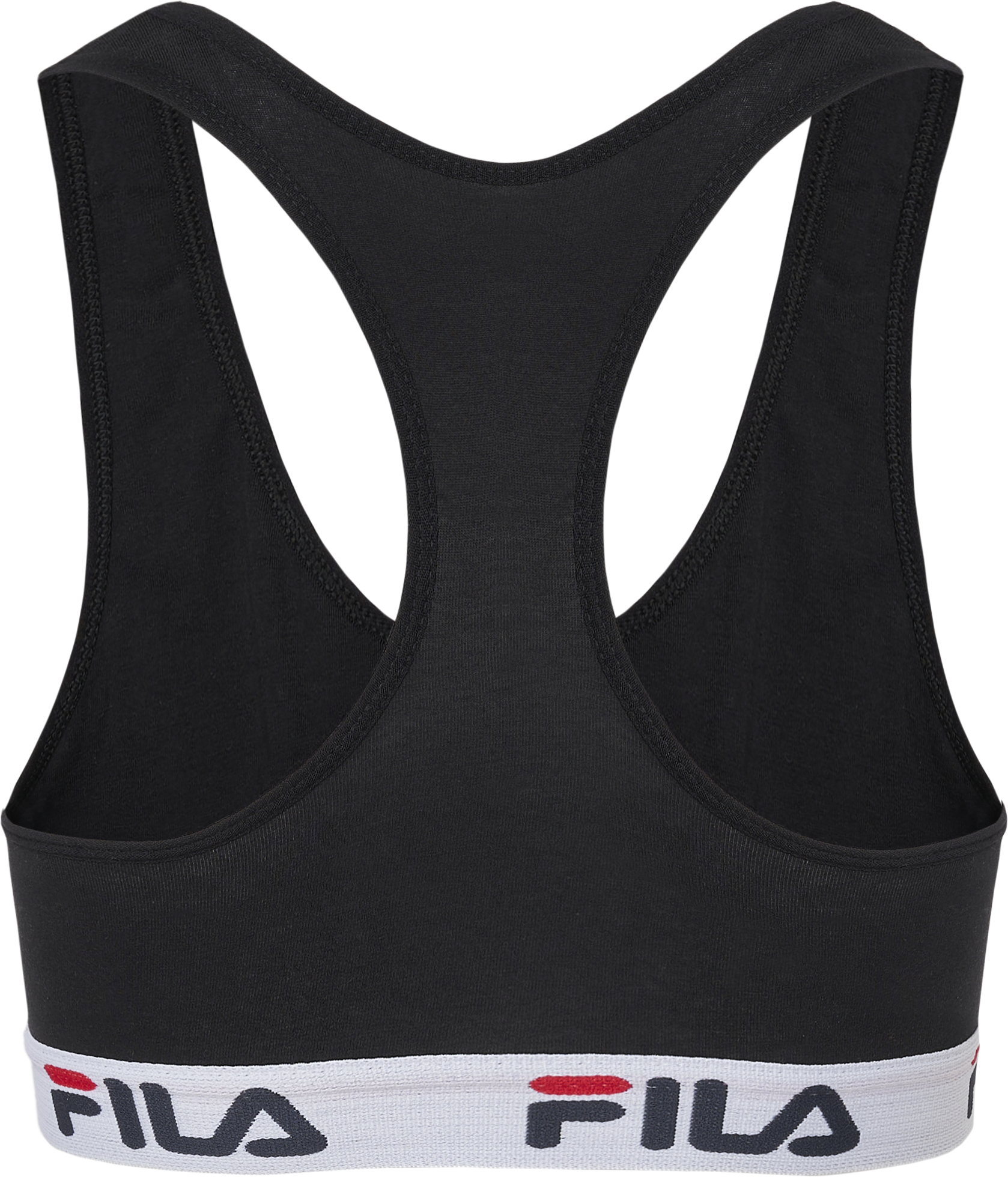 Bustier FILA "JUNIOR GIRL BRA", Damen, Gr. 158/164, N-Gr, 200, schwarz, Jersey, Obermaterial: 95% Baumwolle, 5% Elasthan, BHs Bustier, für Kinder und Jugendliche, ohne Bügel, nicht gefüttert 200, schwarz 158/164, N-Gr