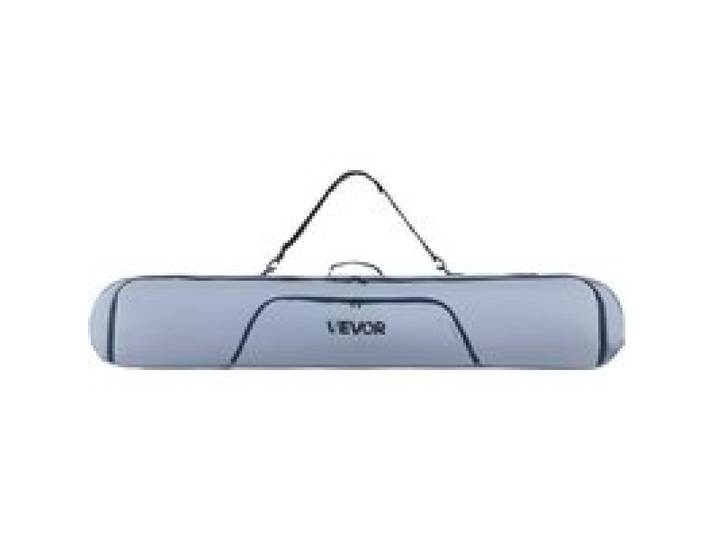 VEVOR Skitasche, bis zu 165 cm, Skibag, Skisack, Skicover, wasserdichtes 600D-Oxford-Gewebe, mit verstellbaren Innengurten, Skiersack für Skistöcke, Schutzbrillen, Handschuhe, Helme, Stiefel (Grau)