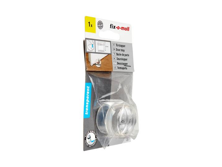 fix-o-moll Türstopper Kunststoff selbstklebend Ø 33/38 mm, tranparent