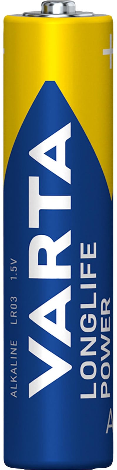 Varta Alkaline Longlife Power Micro AAA Batterijen, 12 stuks