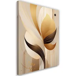 WANDBILD abstraktes gold formen boho