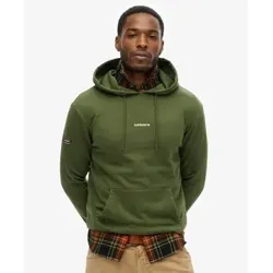 Superdry für Herren. M2014372A Schlichter grüner Kapuzenpullover (S), Lässig, Baumwolle