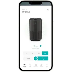 Duux Bright 2 Smart Luchtreiniger - 210 CADR geschikt voor 42m² - Air Purifier met, Luftreiniger, Schwarz