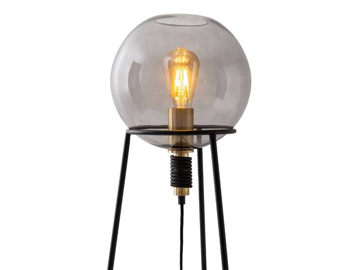 Näve Tischlampe Stelo, schwarz, für Wohn- / Esszimmer, Metall, Modern, Tischlampe