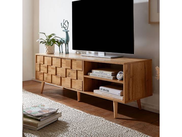 TV-Board Checka , Eiche , braun