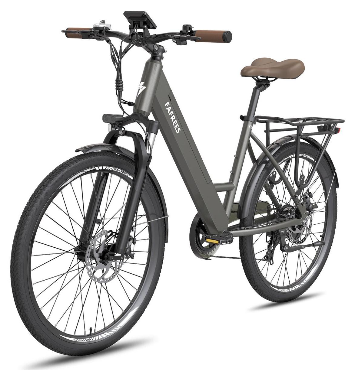 FAFREES F26 PRO E-Bike - Motor 250W Akku 36V15Ah 26x1.75 Zoll Reifen Mechanische Scheibenbremsen - Grau