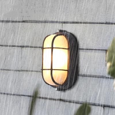 Combo Retail Shop Retro Moisture Explosion Proof Outdoor Wall Light, Vintage Waterproof Ceiling Lamp, Ideal For Wall & Porch Lighting black S warm White 3000k