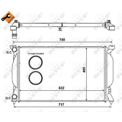 NRF Kühler, Motorkühlung EASY FIT 50539 für SEAT