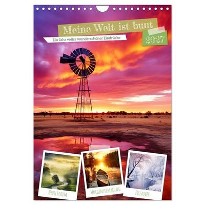 Meine Welt ist bunt (Wandkalender 2027 DIN A4 hoch), CALVENDO Monatskalender
