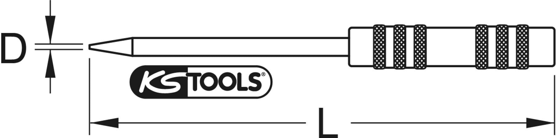 KS Tools Hartmetall-Anreißnadel, 170mm (300.2135)