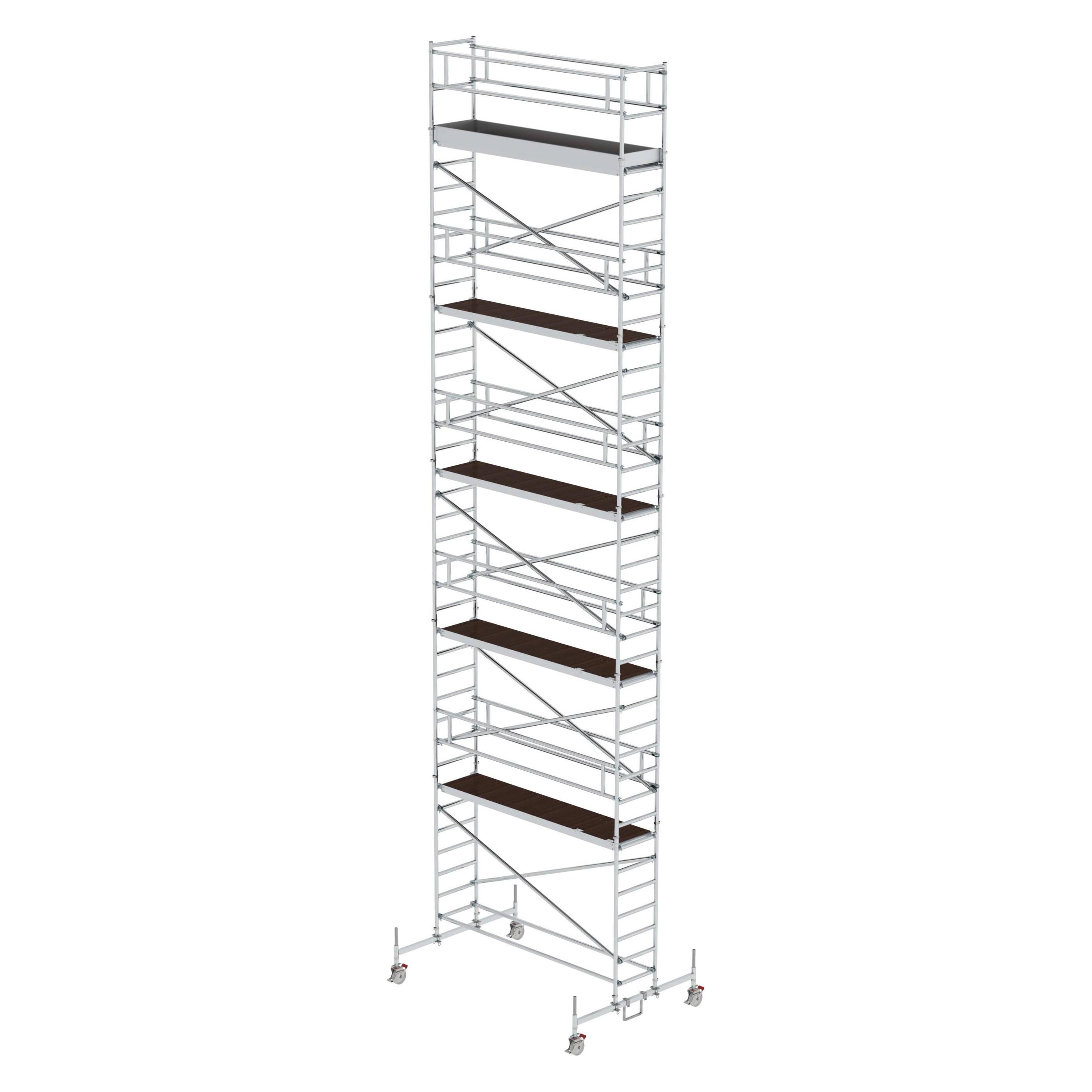 Munk Rollgerüst 0,75 x 3,0 m mit Fahrbalken Plattformhöhe 10,45 m (Gerüst, 300 cm) (156045)