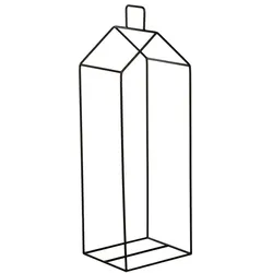 Kaminholzständer Eisen "Haus"