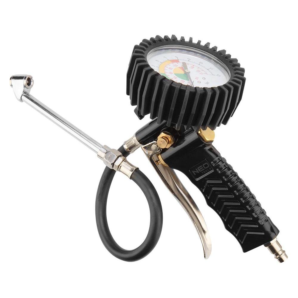 Neo Aufblasbare Pistole mit Manometer Ø 63 mm, langes Ende (14-716)