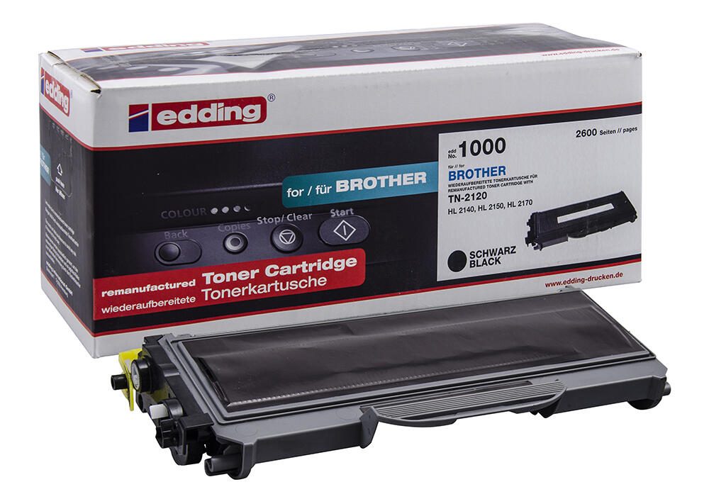 edding Toner EDD-1000 schwarz kompatibel zu brother TN-2120 18-1000