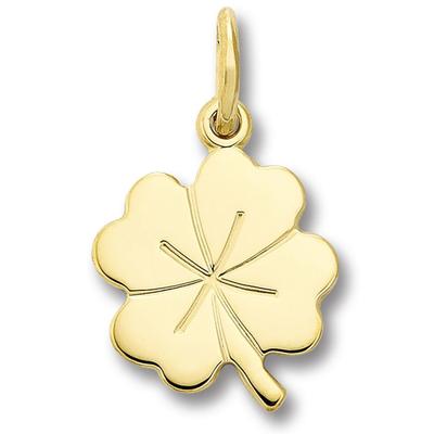Kettenanhänger ONE ELEMENT "Kleeblatt Anhänger aus 333 Gelbgold", gold, Schmuckanhänger, Damen, Gelbgold 333 Gold, Gelbgold 333, Gold, Kettenanhänger, Ausdruck von Individualität – dezent, bedeutungsvoll, nah am Herzen