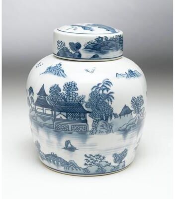 Orchard Creek Designs "Desin 9"" Porcelain Jar"