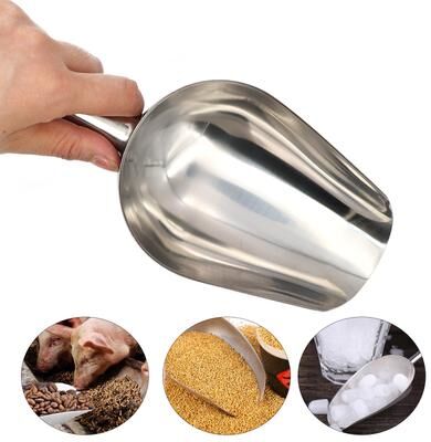 Fusion Finds Large Pet Food Scoop Stainless Steel Pet Feeding Scoop For Dog & Cat Dry Food Large Pet Food Scoop Stainless Steel Pet Feeding Scoop For Dog & Cat Dry Food