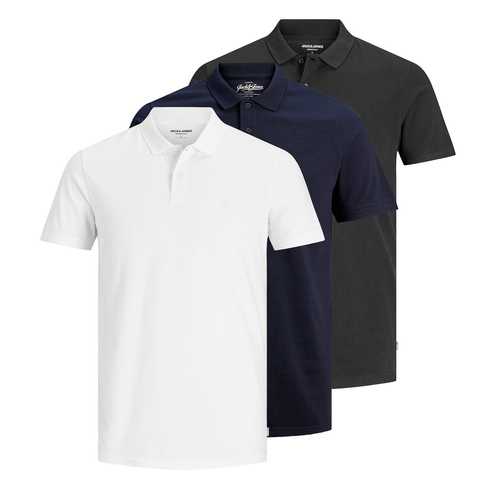 JJEBASIC POLO 3PK Herren Poloshirt