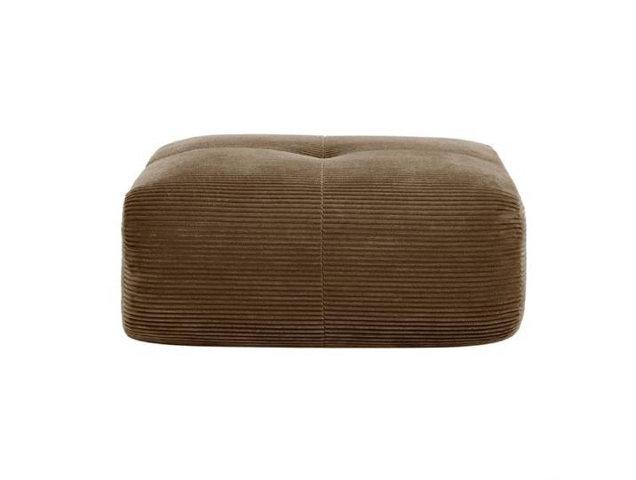 DRIPEX Pouf de canapé modulable en Velours côtelé: 92.5x75x40cm - Marron
