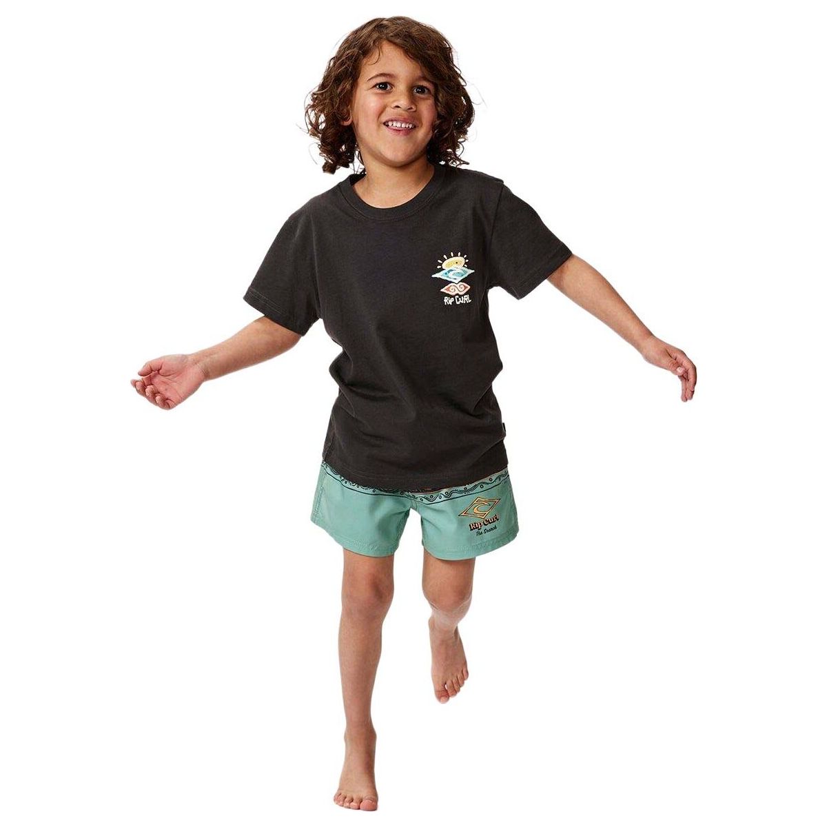 RipCurl Icons OF Shred Tee -boy washed black (8264) 7-8 016TTE-8264-7-8