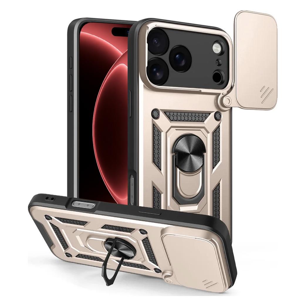 Techsuit - CamShield Series - iPhone 18 Pro / iPhone 17 Pro - Gold (Apple iPhone 17 Pro, Apple iPhone 18 Pro) (72060015)