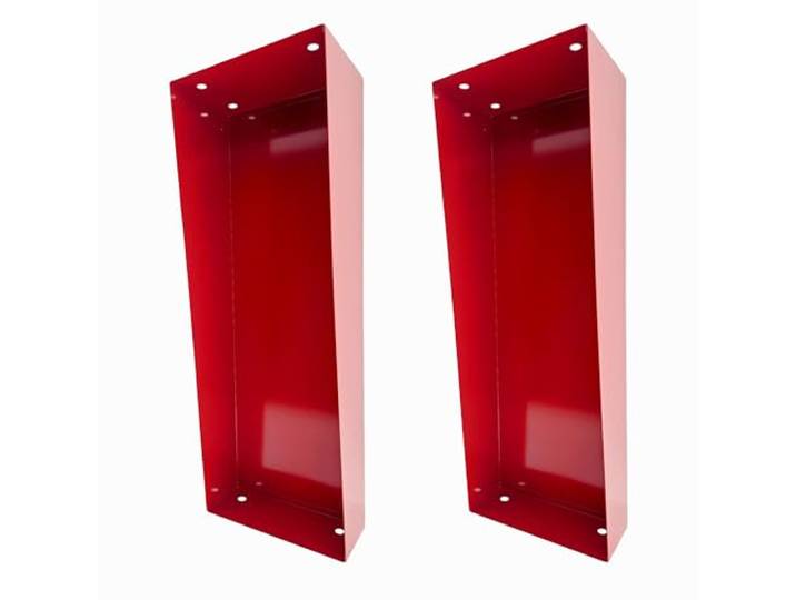 MBS FIRE Standkonsolen-Satz (2-teilig) Wandhydrantenschrank, rot, für alle Wandhydranten (Typ F+S) mit Tiefe 250mm