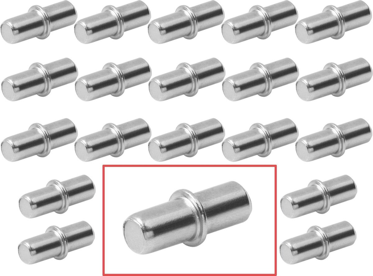 AMIG Kastplankdrager Ø5 x 16mm - 20 stuks - Vernikkeld Metaal