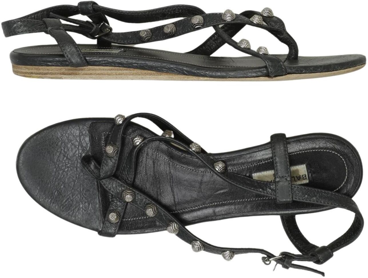 Balenciaga Damen Sandalen, Schwarz, Gr. EU 38.5, kein / Etikett - Second Hand