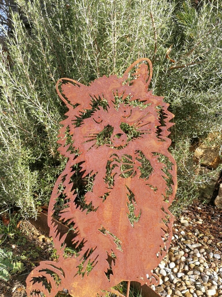 Metalldekoration Walser Edelrost Wasbeer Wanddecoratie