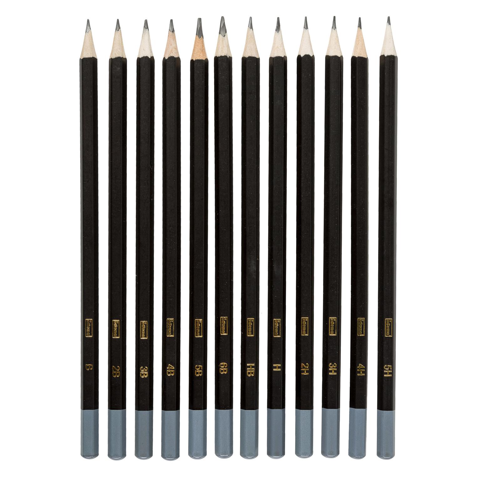 Idena Bleistifte 12er zum Skizzieren FSC100% (2B, 2H, 3B, 3H, 4B, 4h, 5B, 5H, 6B, B, H, HB, 12x) (23906)