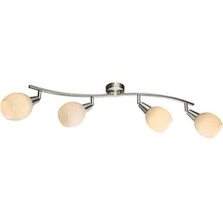 Deckenlampe Deckenleuchte Spotlampe Wohnzimmerleuchte, Fernbedienung Farbwechsler dimmbar Spots beweglich, LED 3W 180Lm warmweiß, LxBxH 70x31,5x23cm
