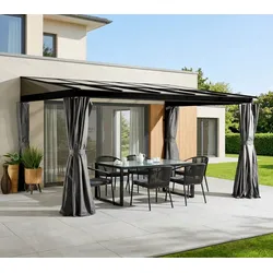 Sojag Aluminium Terrassenüberdachung St. Barth 1014 | Anthrazit | 296x424x240 cm - Anthrazit