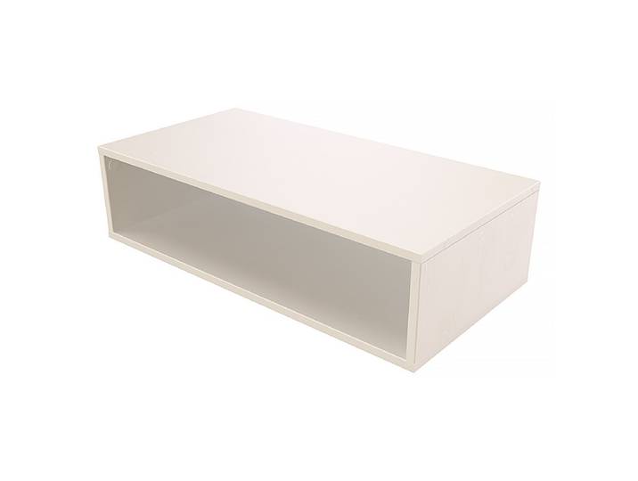 Cube de rangement bois 100x50 cm Blanc