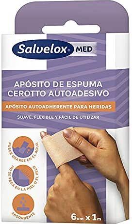 SALVELOX Med Aposito Espuma Autoadhesivo 6 cmx1m