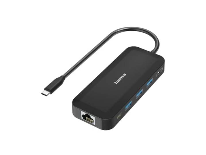 Hama 00300080 interface hub USB Type-C 5000 Mbit/s Black
