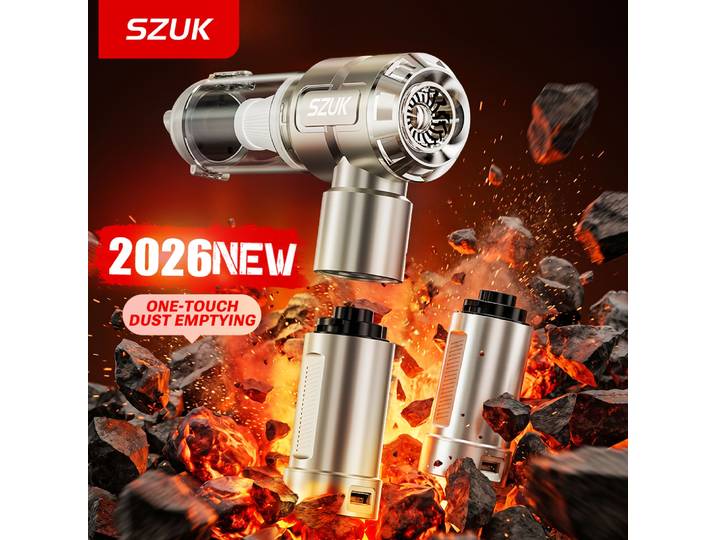 Aspirateur de voiture SZUK, mini souffleur, machine de nettoyage manuelle multi-puissante avec lumière LED, aspirateur sans fil portable aspirateur pour voiture aspirateur voiture souffleur air