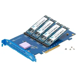 OWC 16.0TB Accelsior 4M2 PCIe M.2 NVMe SSD Adapter Card, SSD + Festplatte Zubehör