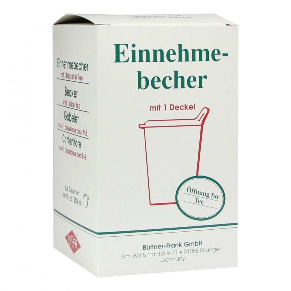 Büttner-Frank GmbH Einnehmebecher Kunststoff mit abnehmb.Trinkdeckel 03173936