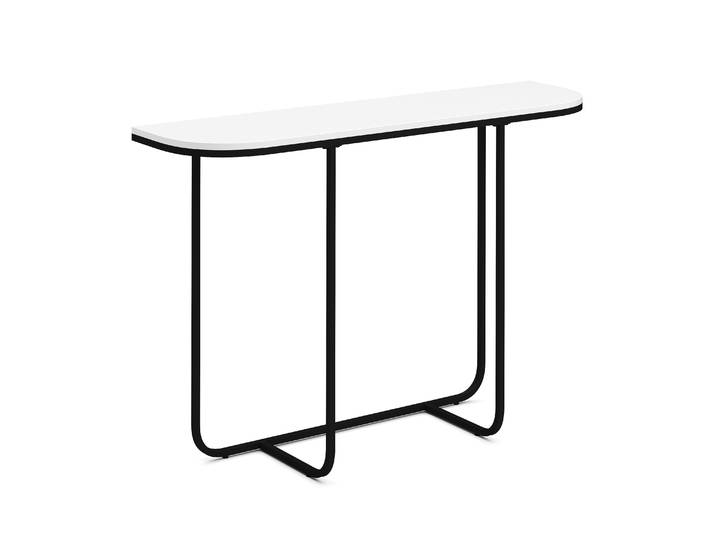Konsolentisch ZANE 112 x 76 cm weiss/schwarz