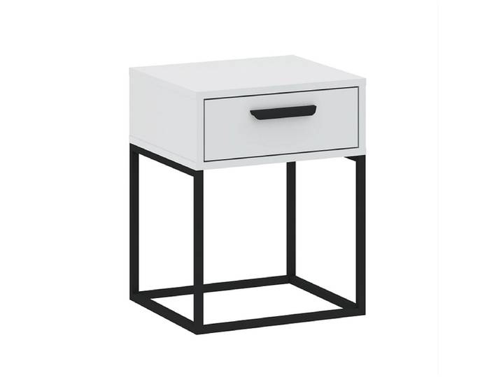 Nachttisch CADRO 1 Schublade 40x38.5x51.7cm weiss matt / laminiert