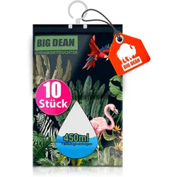 BigDean 10er Pack XL Luftentfeuchter Kleiderschrank - je Beutel bis zu 450ml Entfeuchter Schrank ohne Strom