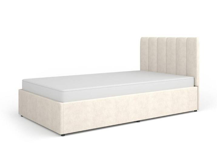 Compleo Polsterbett mit Bettkasten, 120/160x200 Beige oder Grau TRENDS, ohne Matratze