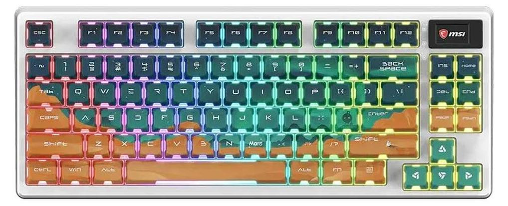 MSI FORGE GK600 TKL W MARS bekabeld gaming toetsenbord