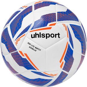 uhlsport Fußball 350 Lite Match Addglue, 100178801, Größe 5, 350 Gramm, weiß/blau/orange, Spiel- & Trainingsball