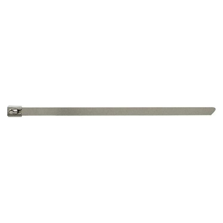 HP Autozubehör Kabelbinder Länge 360 mm Breite 7,9 mm Edelstahl (Metallkabelbinder, 360 mm, 100 Stk.) (SKL 4-100)