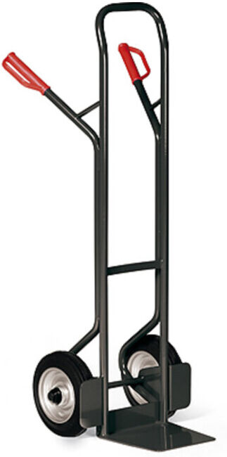 Diable en tube d'acier STIER Premium, bandage en caoutchouc plein, capacité de charge 350 kg (902346)