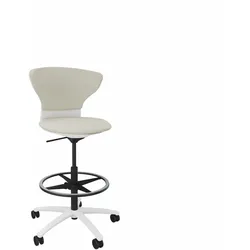 Sedus turn around high desk Drehstuhl - Purweiß (158) / Era Futurist creme (CSE01) / Purweiß (158)